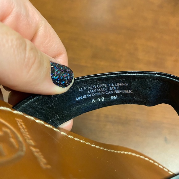 Tory Burch Cameron thong sandal black 5M - Picture 7 of 11